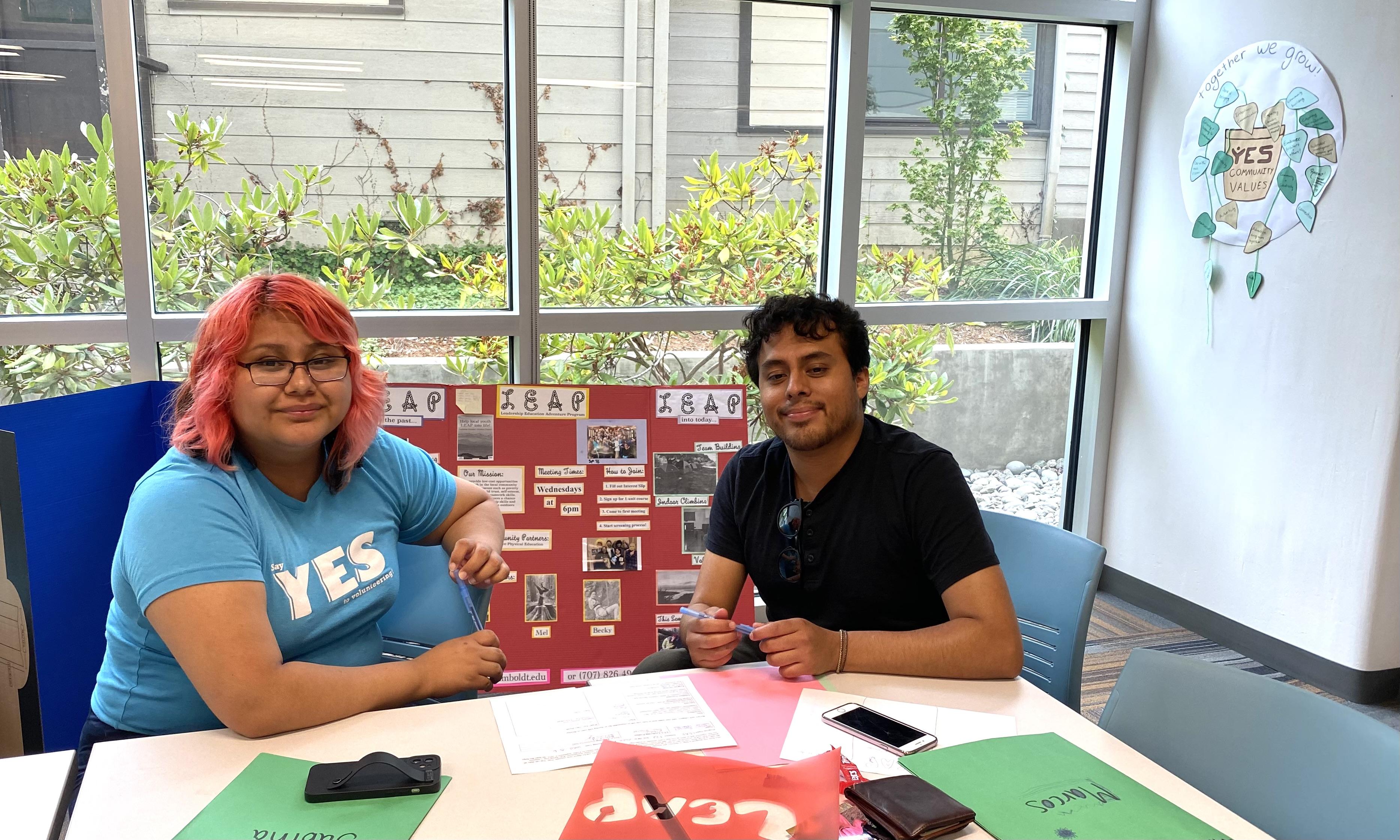 Marcos and Sabiha, the LEAP directors work together at YES