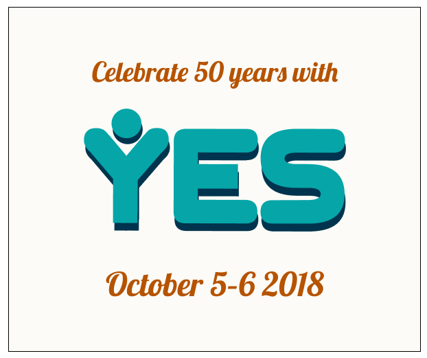 Celebrate 50 years with Y.E.S. Graphic